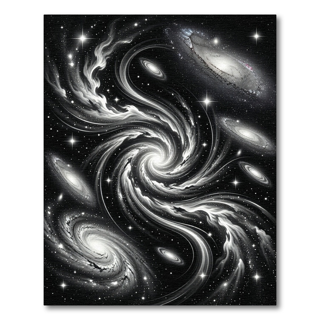 Cosmic Swirl Galaxy Nebula Night Rug