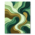 Earthy Tones Abstract Wavy Rug