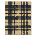 Rustic Tanned Plaid Splatter Rug
