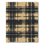 Rustic Tanned Plaid Splatter Rug