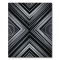 Monochromatic Geometric Abstract Angular Dark Artwork Rug