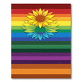 Rainbow Sunflower Bloom Rug