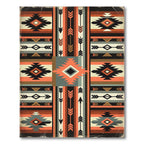 Earthy Southwestern Geometric Arrow Tribal Rug