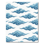 Azure Traditional Cloud Swirl Rug