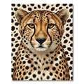 Cheetah Spots Contemporary Animal Portrait Rug