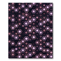 Modern Geometric Purple Hexagon Grid Rug