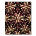 Metallic Gold Burgundy Radiant Starburst Rug