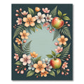 Orchard Blossom Apple Frame Rug