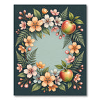 Orchard Blossom Apple Frame Rug