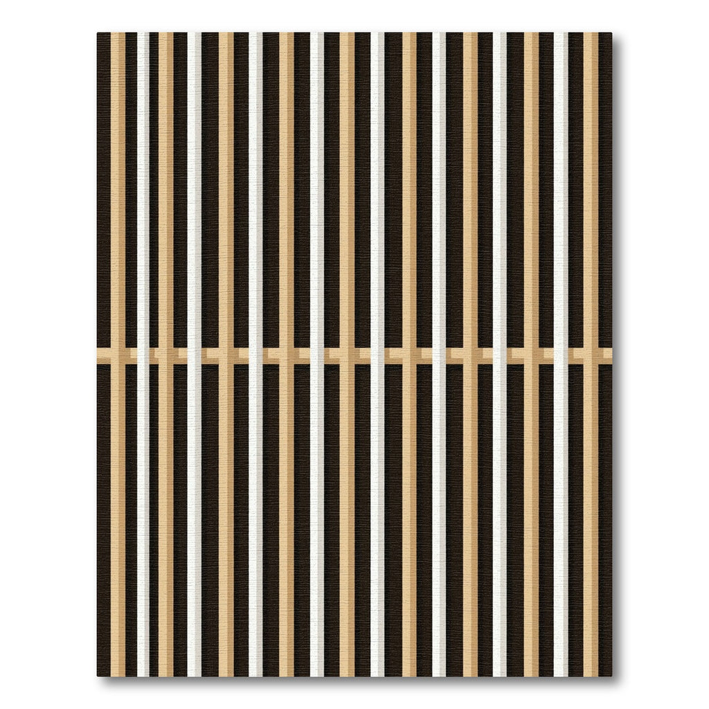 Modern Beige Cream Black Stripe Rug