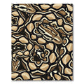 Intertwined Brown Python Scale Serpent Rug