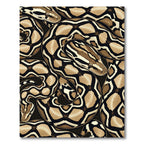 Intertwined Brown Python Scale Serpent Rug