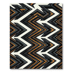 Bold Geometric Zigzag Tribal Rug