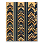Triangular Chevron Stripes Geometric Abstract Rug