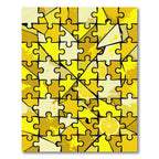 Vibrant Sunny Lemon Slice Jigsaw Mosaic Rug