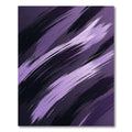 Abstract Purple Diagonal Brushstroke Art Rug