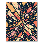 Abstract Confetti Burst Geometric Art Rug