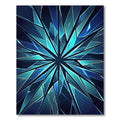 Geometric Sapphire Shard Celestial Star Rug