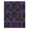 Gothic Purple Cathedral Arch Tile Rug