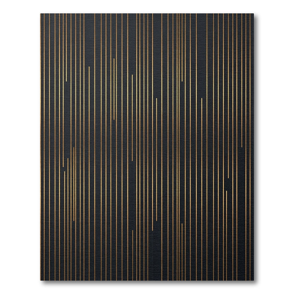 Dark Gold Vertical Lines Rug