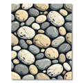 Smooth Pebble Stone Texture Repeating Rug