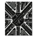 Monochrome Urban Intersection Highway Roads Rug