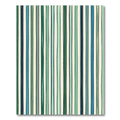 Verdant Blue Linear Brushstroke Stripe Rug