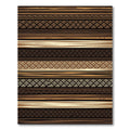 Earthy Woven Stripe Textural Rug