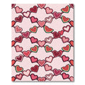 Pink Hearts Watermelon Garland Rug