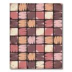 Rustic Terracotta Woodgrain Tile Rug
