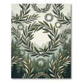 Green Olive Branch Laurel Wreath Rug