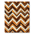 Geometric Zigzag Stripes Rug