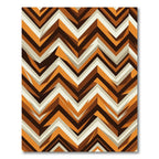 Geometric Zigzag Stripes Rug