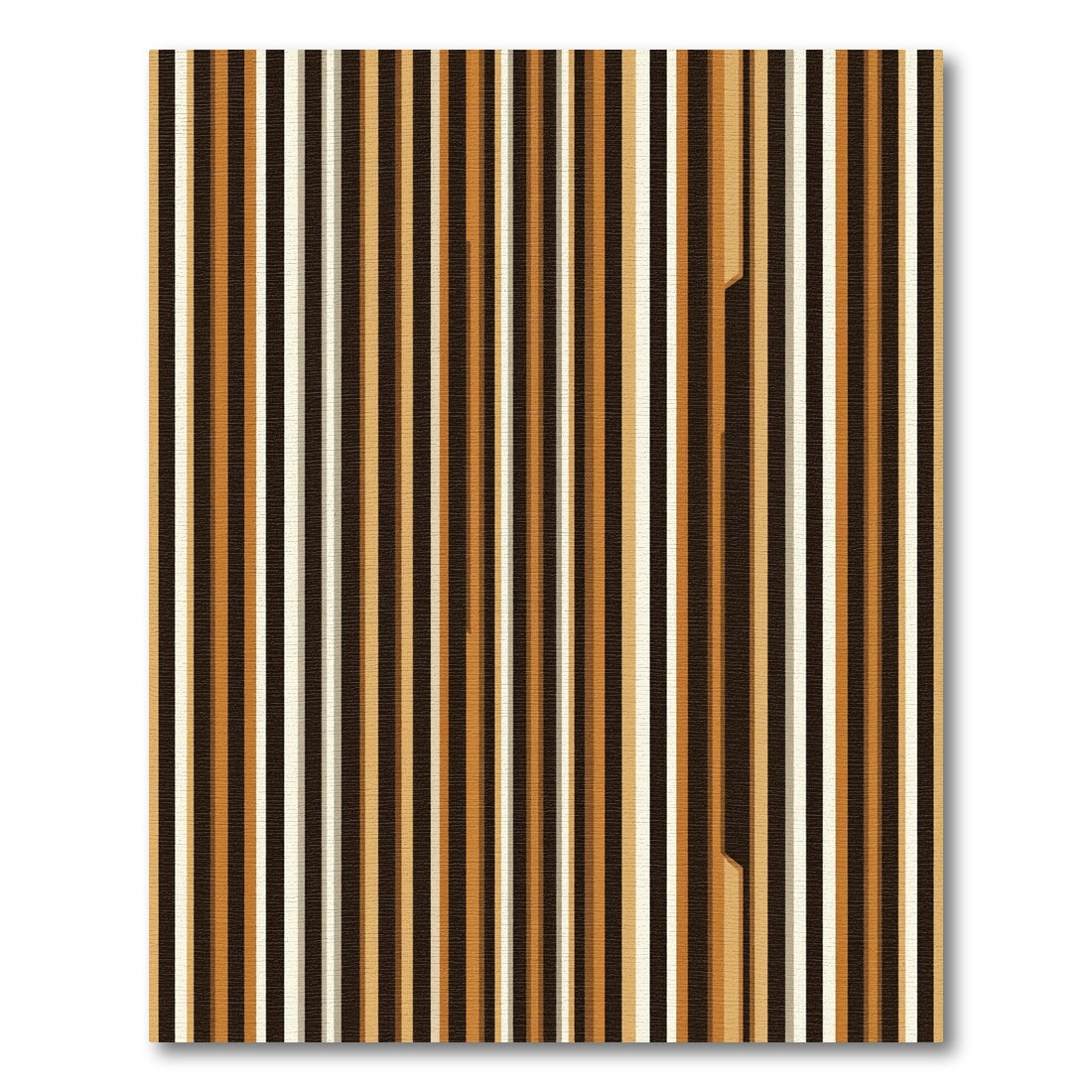 Rich Tan Vertical Stripe Rug