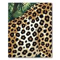Bold Leopard Spot Jungle Illustration Rug