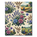 Pastoral Farm Life Floral Meadow Rug