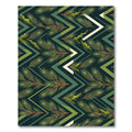 Deep Forest Zigzag Pine Needle Garland Rug