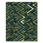 Deep Forest Zigzag Pine Needle Garland Rug