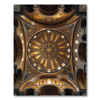 Gilded Ornamental Sunburst Dome Rug
