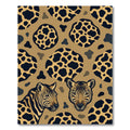 Safari Zebra Leopard Spot Neutral Rug