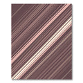 Rich Rose Gold Diagonal Stripe Rug
