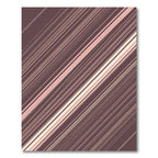 Rich Rose Gold Diagonal Stripe Rug