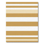 Modern Golden Neutral Horizontal Stripe Rug