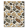 Earthy Stone Pebble Mosaic Rug