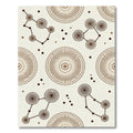 Brown Dotted Circles and Connections Rug
