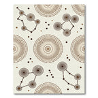 Brown Dotted Circles and Connections Rug