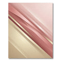 Rose Gold Striped Abstract Angle Rug