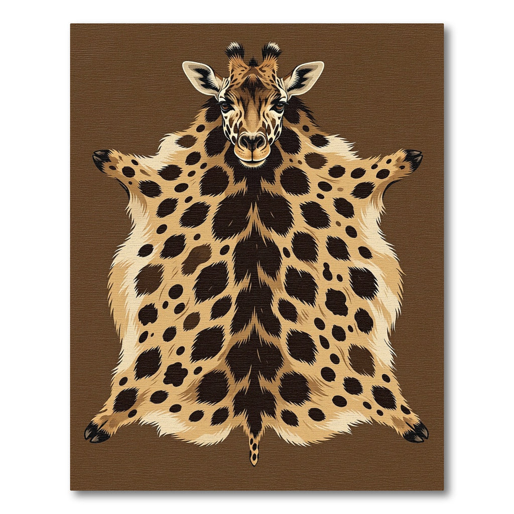 Safari Giraffe Spots Faux Fur Rug