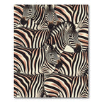 Bold Black and Tan Zebra Herd Rug