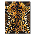 Bold Leopard Print Tribal Accents Rug